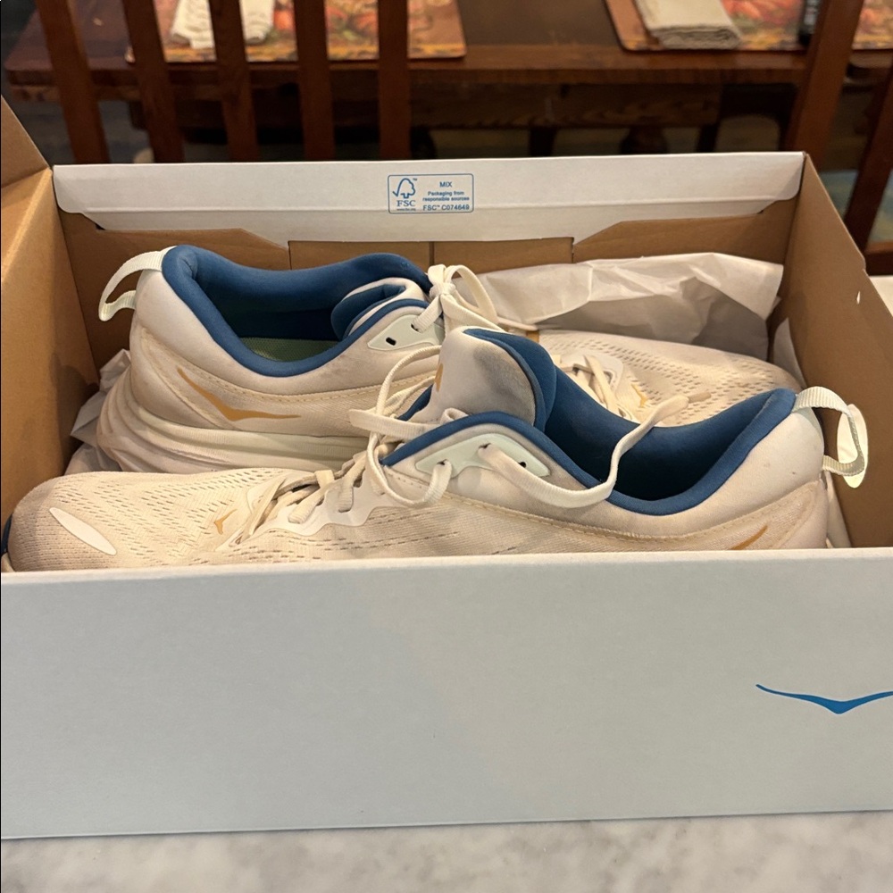 Men’s Hoka White Athletic Shoes - Picture 4 of 5